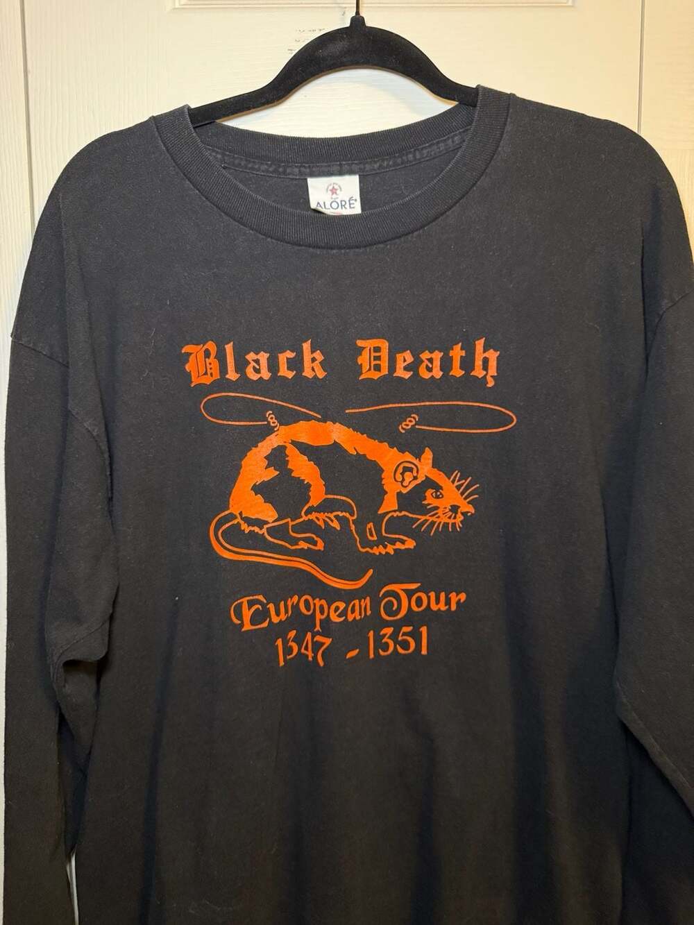 Alore Black Death European Tour Size XL Long Sleeve T-Shirt